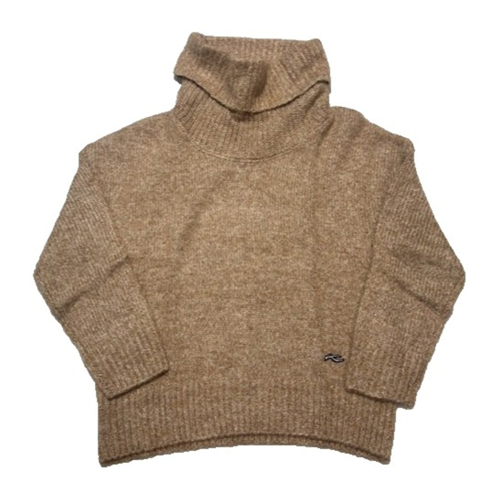 KJUS Women's Cowl Neck Sweater Ultra Soft Mohair Wool Tan NWT - Size 38 (US 8)
